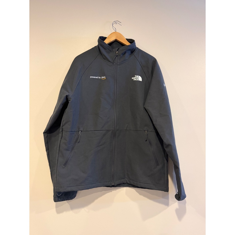 The North Face Mens North Face Barr Lake Soft Shell Jacket Gray waterproof Large